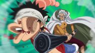 Luffy learning Observation Haki with Rayleigh as seen in the One Piece anime (Image credit: Toei Animation)